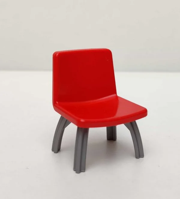 Silla comedor color rojo