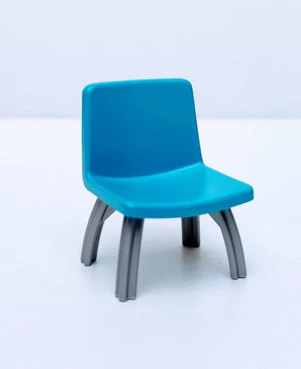 Silla comedor color azul turquesa