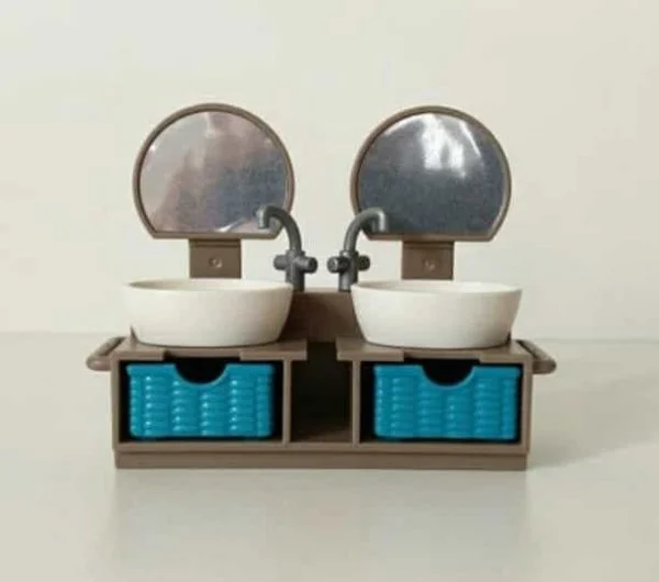 Mueble para el baño doble