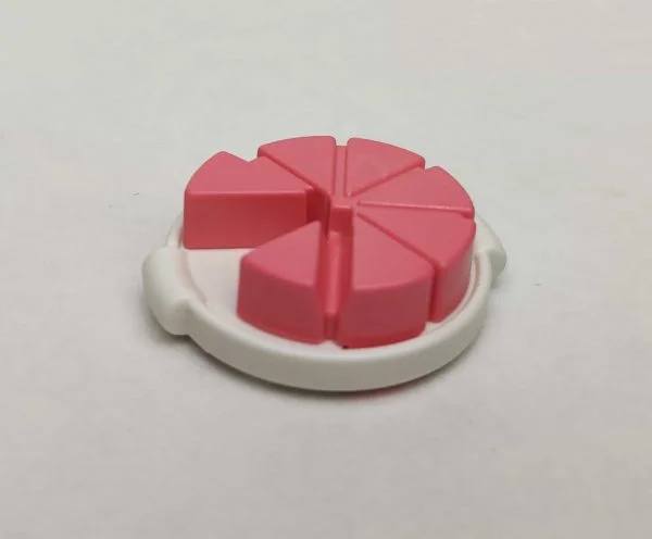 Pastel redondo de fresa de Playmobil