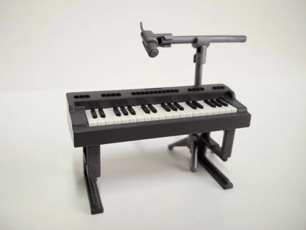 Teclado musical con pie de micro