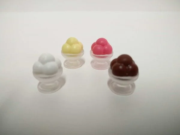 Lote de 4 copas de helados