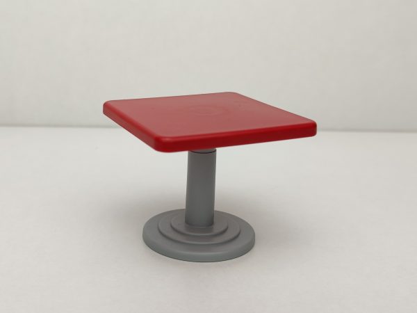 Mesa cuadrada roja de Playmobil