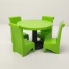 Mesa redonda con sillas verdes de Playmobil
