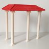 Tejado rojo con 4 columnas Playmobil