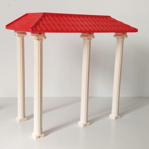 Tejado rojo con 4 columnas Playmobil