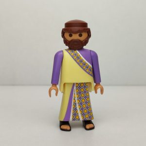 Aldeano Griego vestido lila y amarillo de Playmobil