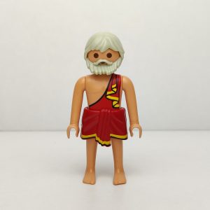 Aldeano romano con falda roja de playmobil