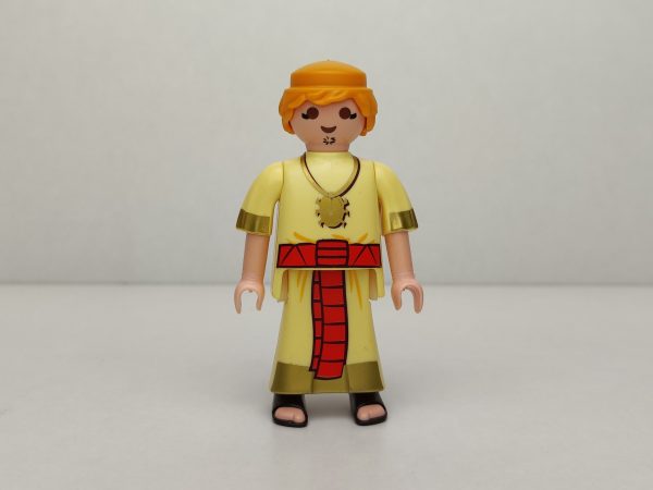 Aldeano egipcio con vestido amarillo de Playmobil