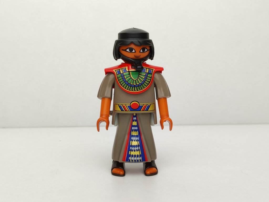 Aldeano egipcio con falda gris de playmobil