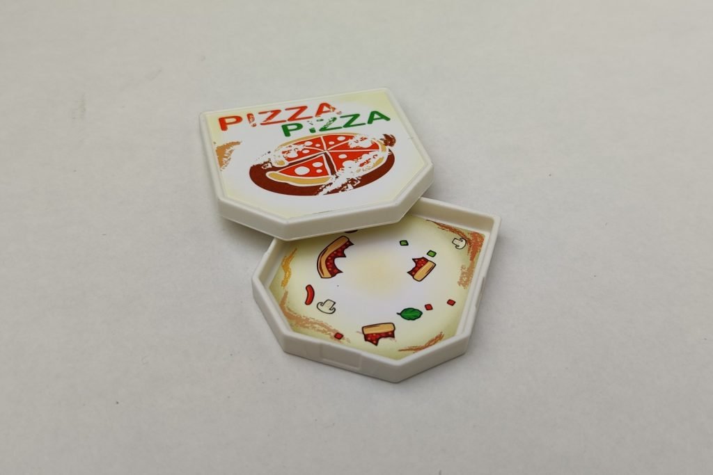 caja vacía de pizza de Playmobil