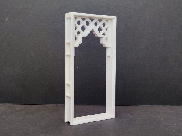Puerta decorativa de color blanco