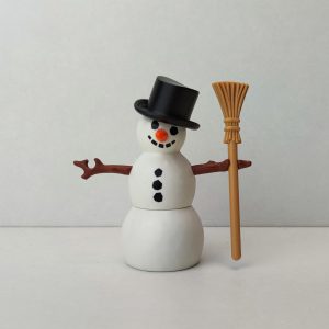 Muñeco de nieve con sombrero de copa