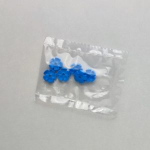 Bolsita de 6 petalos de color azul