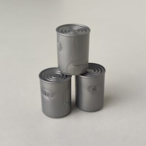 Lote de 3 latas de conserva sin etiqueta