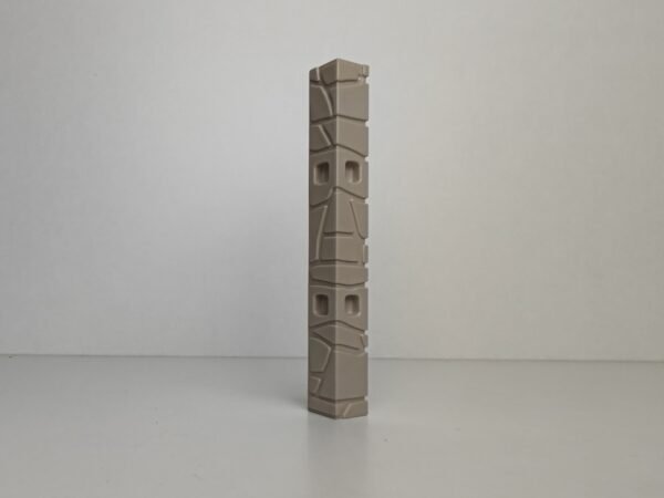 Columna efecto piedra de color gris simple
