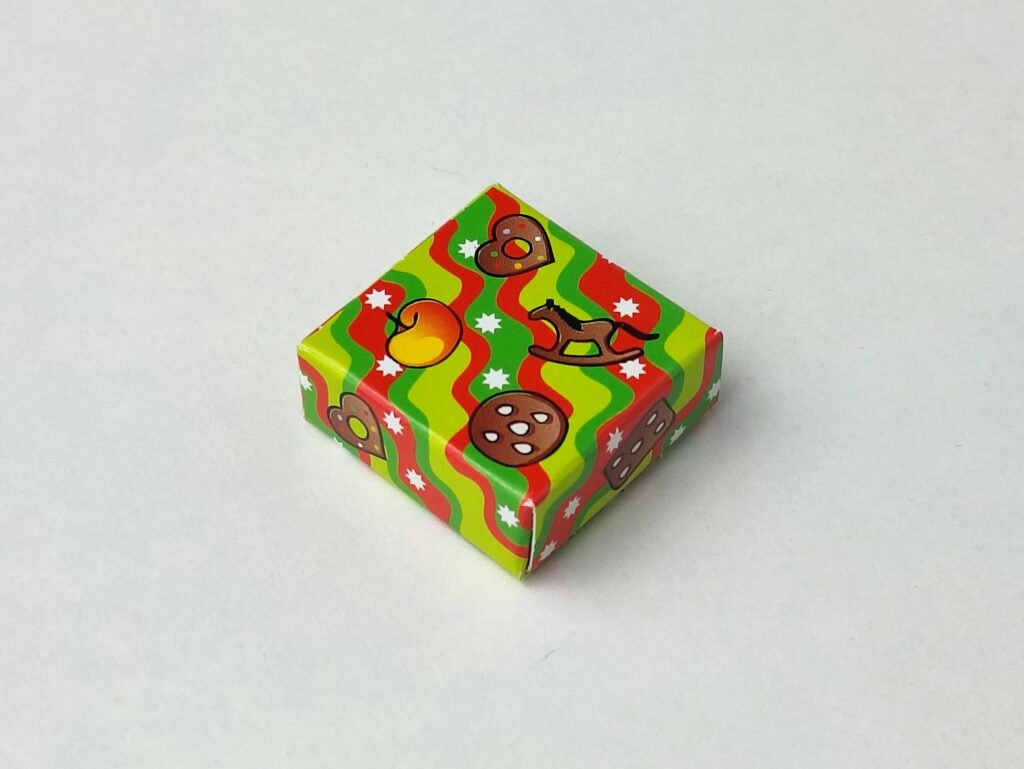 Cajita en miniatura de regalo galletas