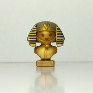 Busto de egipcio de color dorado
