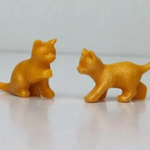 Lote de 2 crías de gatos de color naranja