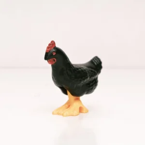 Gallina negra con cresta