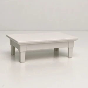 Mesa de centro de color blanco