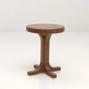 Mesa alta marrón